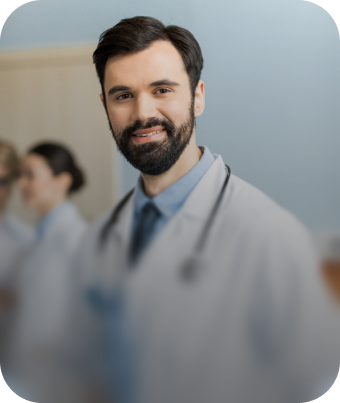 Profissional da saúde usando certificado digital