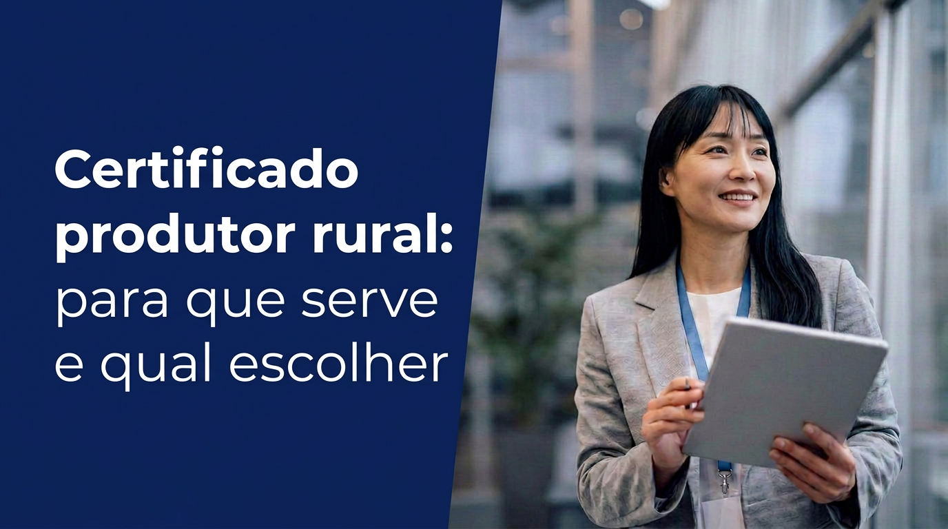 Certificado produtor rural para atividades digitais no campo
